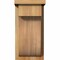 Ekena Millwork Del Monte Rough Sawn Corbel w/Backplate, Western Red Cedar, 8"W x 8"D x 16"H COR08X08X16DEL01RWR - alternate 4